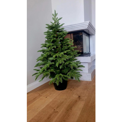 Choinka sztuczna Jodła szlachetna jak żywa  PE w donicy